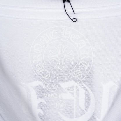 CHROME HEARTS WHITE FLORAL PRINT POCKET LONG SLEEVE
