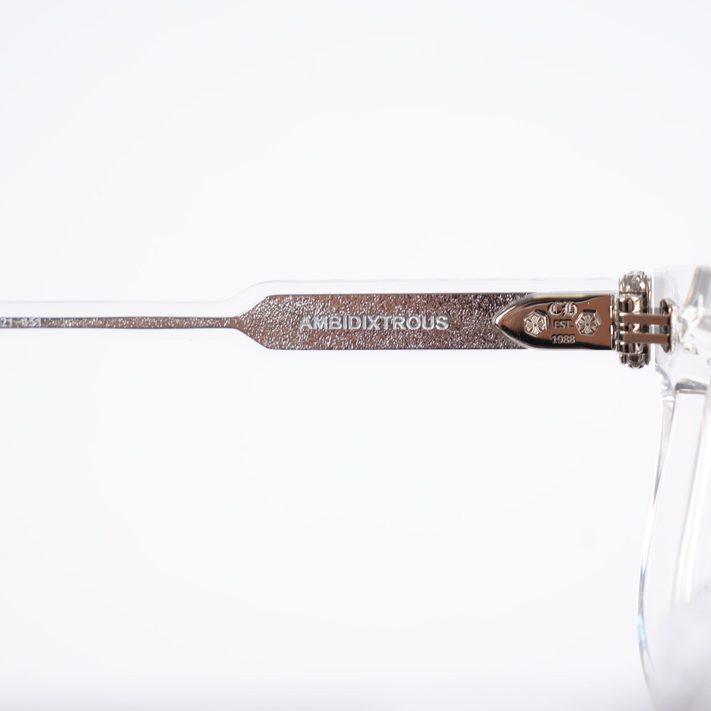 CHROME HEARTS AMBIDIXTROUS CLEAR GLASSES