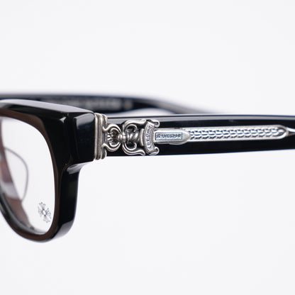 CHROME HEARTS BLACK CUNTVOLUTED GLASSES