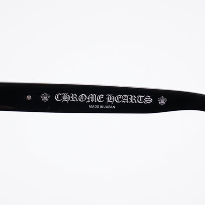 CHROME HEARTS BLACK CUNTVOLUTED GLASSES
