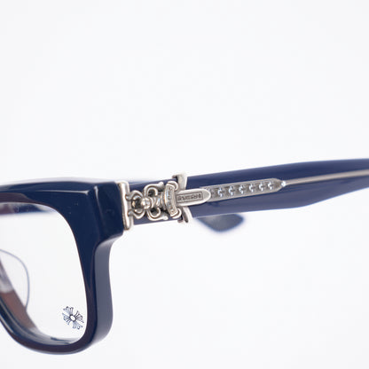 CHROME HEARTS NAVY VAGILLIONAIRE II GLASSES