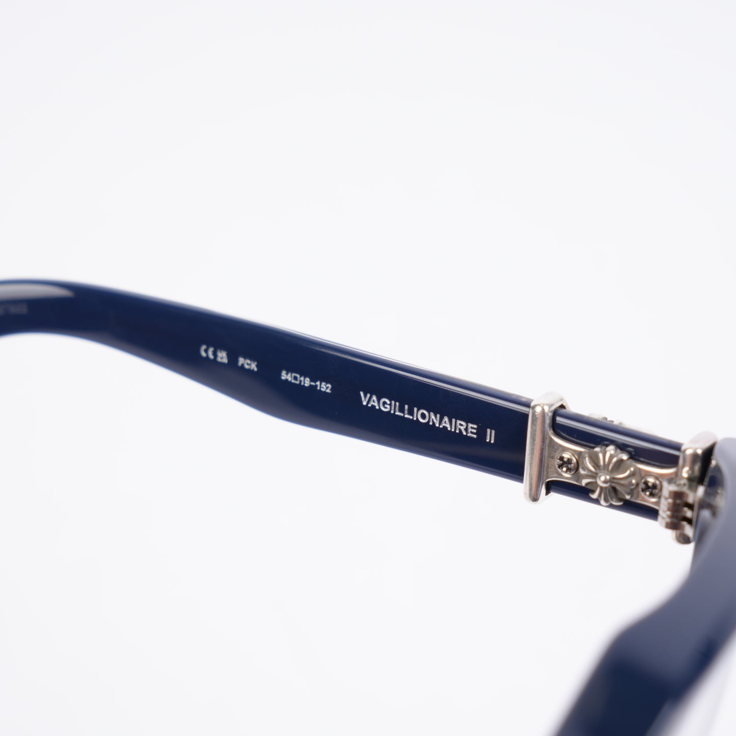 CHROME HEARTS NAVY VAGILLIONAIRE II GLASSES