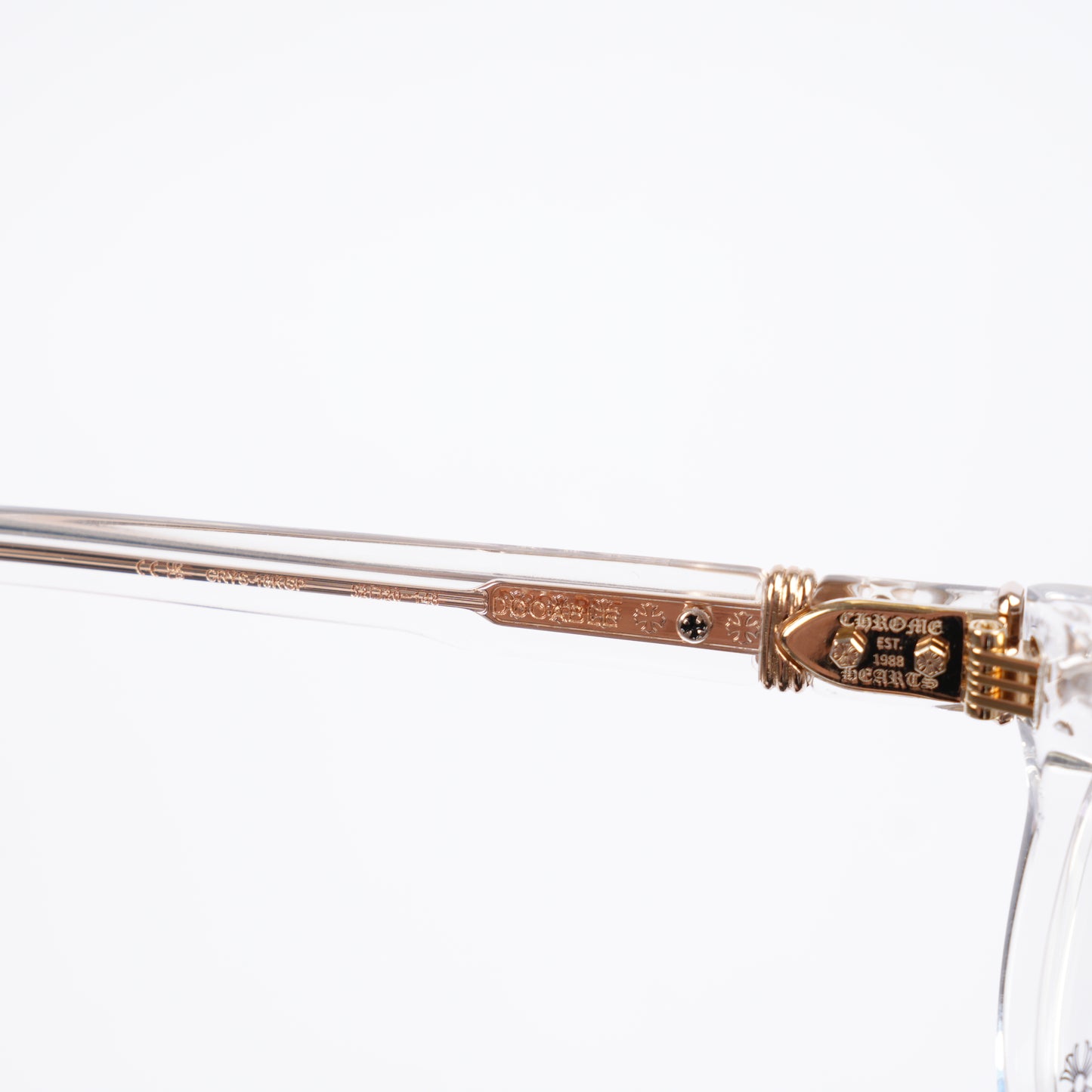 CHROME HEARTS CLEAR DOOABLE GLASSES