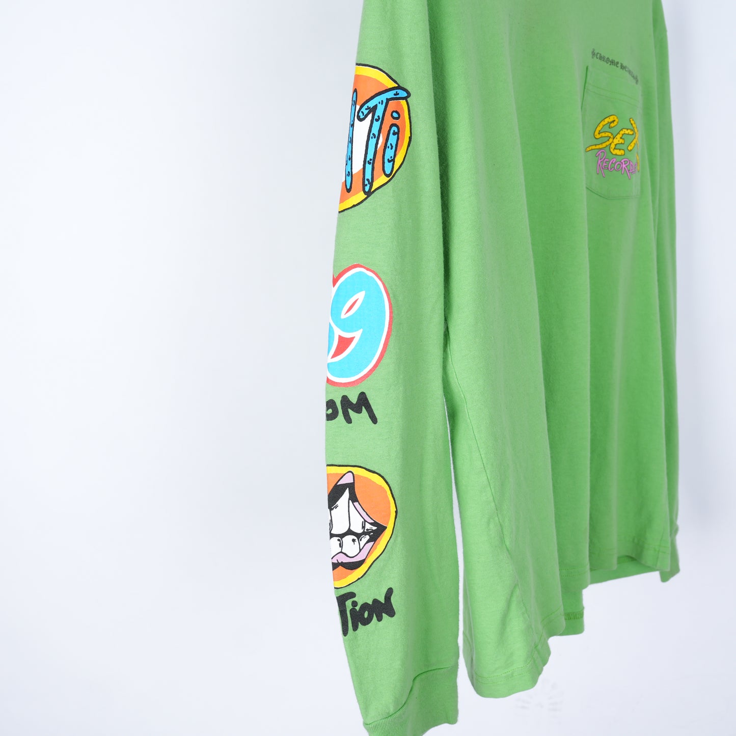 Chrome Hearts Matty Boy Green Sex Records Long Sleeve