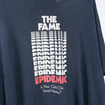 PALY HOLLYWOOD 'THE FAME EPIDEMIC' DISTRESSED TEE