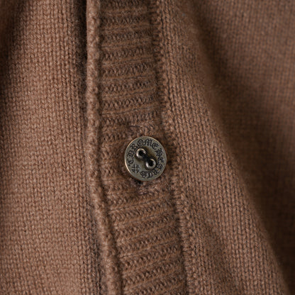 CHROME HEARTS EMBRODIERED TRIPLE CROSS CASHMERE CARDIGAN