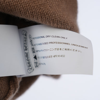 CHROME HEARTS EMBRODIERED TRIPLE CROSS CASHMERE CARDIGAN