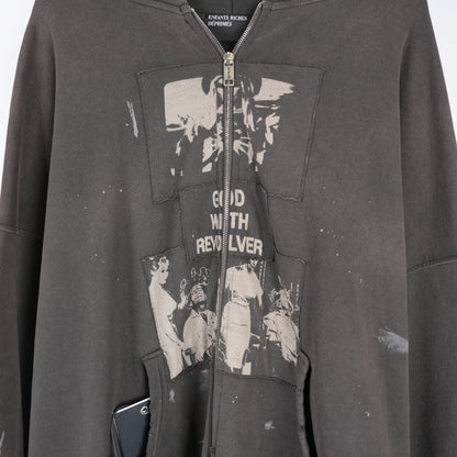 ERD ENFANTS RICHES DÉPRIMÉS ERD GOD WITH REVOLVER ZIP UP HOODIE