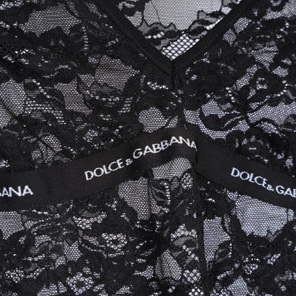 DOLCE & GABBANA FLORAL LACE DRESS