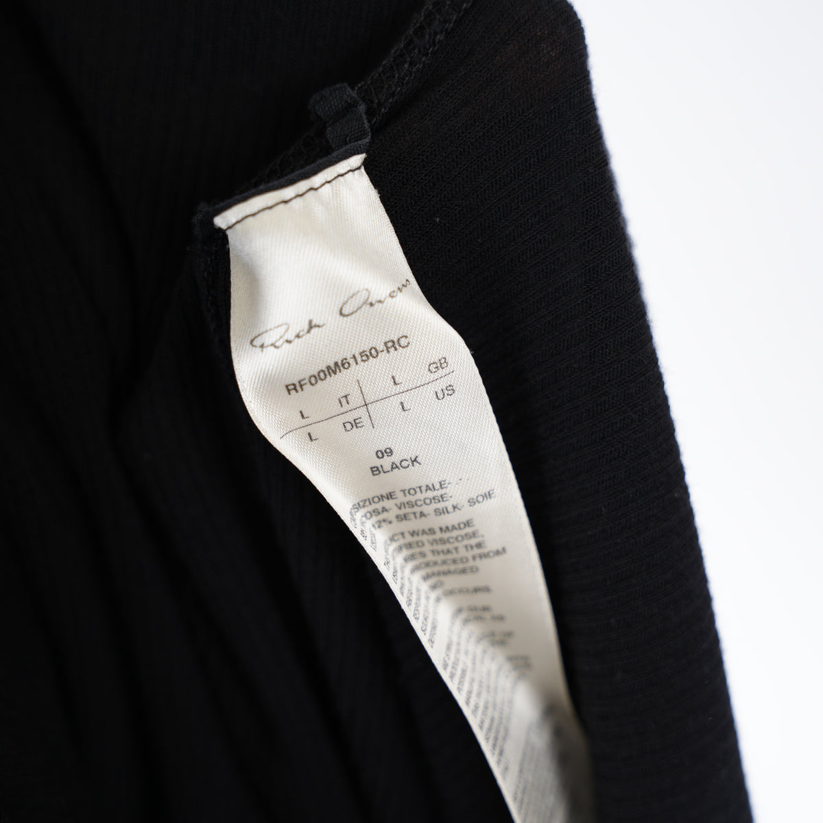 RICK OWENS RIBBED DRESS