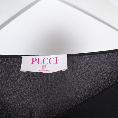 PUCCI PRINT BLACK LONG DRESS