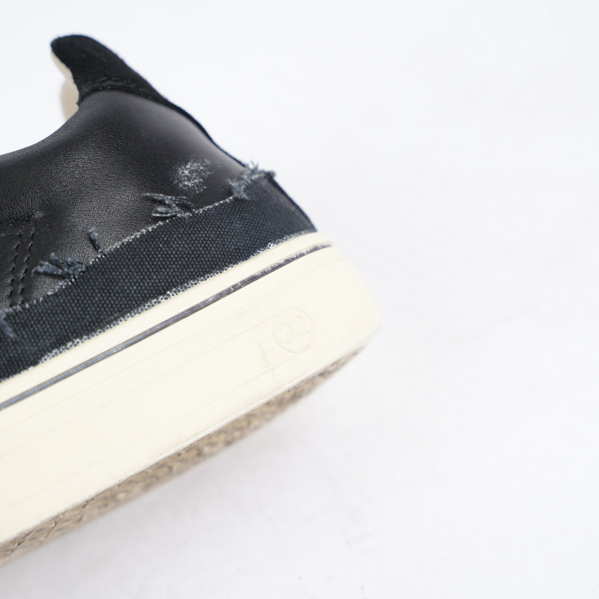 MAISON MARGIELA EVOLUTION LOW TOP RAW EDGE TRIM SNEAKERS