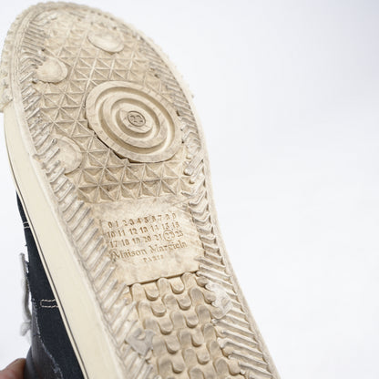 MAISON MARGIELA EVOLUTION LOW TOP RAW EDGE TRIM SNEAKERS