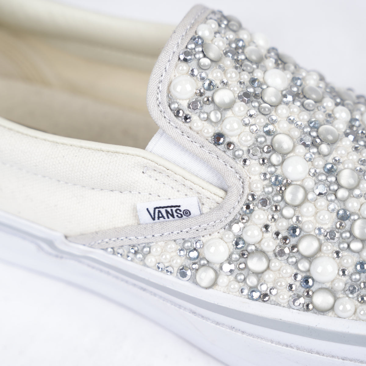 VANS MATTIAS GOLLIN EMBELLISHED SLIP ON LOW TOP SHOES