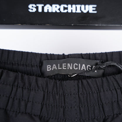BALENCIAGA RED LINED NYLON CARGO TRACK PANTS