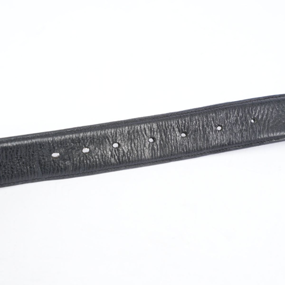 CHROME HEARTS BLACK LEATHER STRAP SZ 36