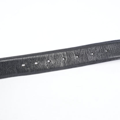 CHROME HEARTS BLACK LEATHER STRAP SZ 36
