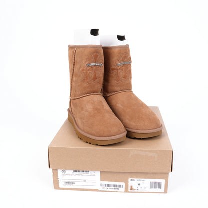 CHROME HEARTS BEIGE TRIPLE CROSS UGGS SZ 6