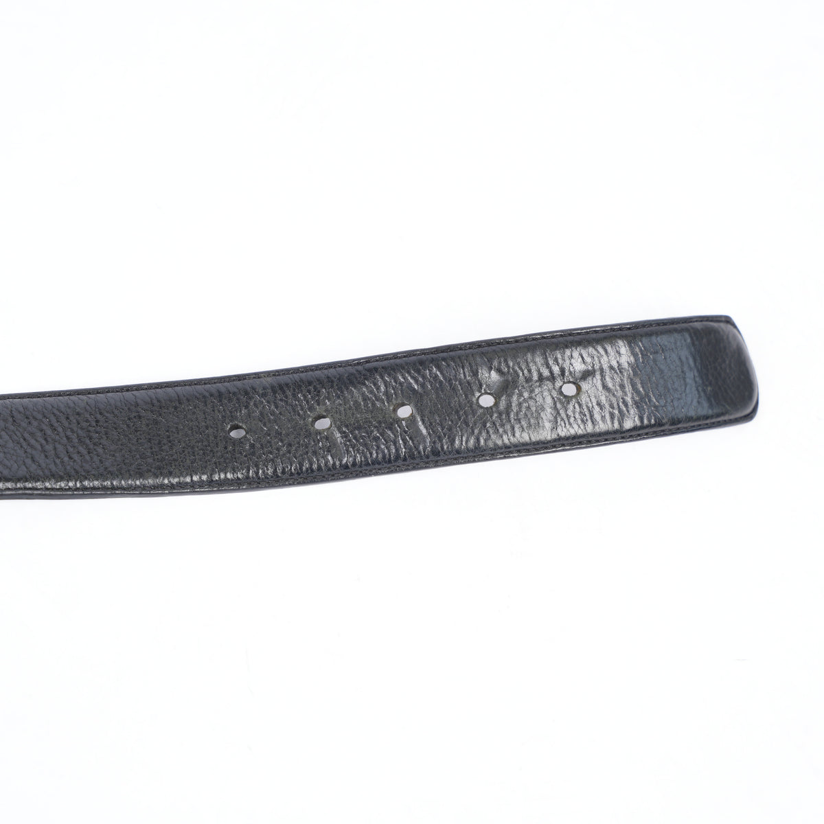 CHROME HEARTS BLACK LEATHER STRAP SZ 36
