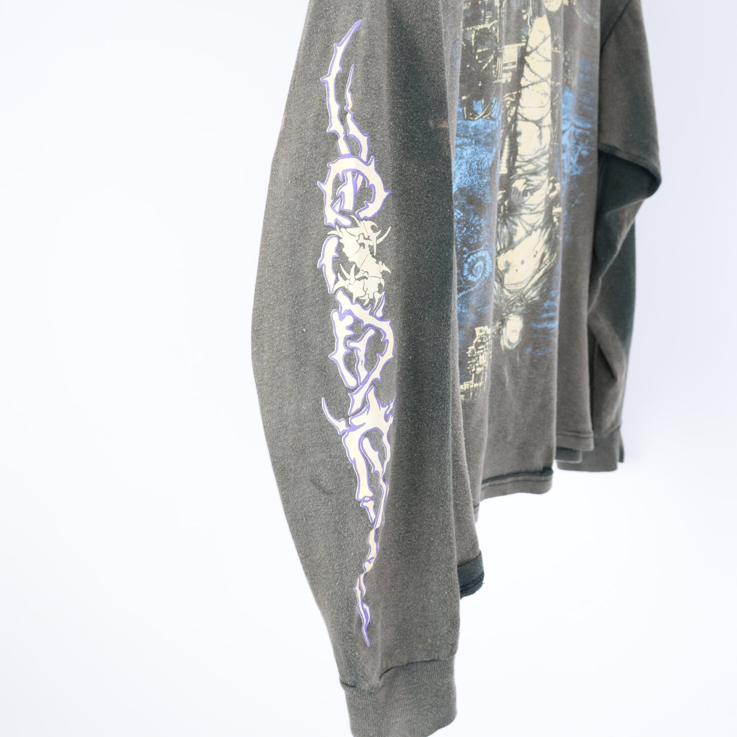 VINTAGE THRASHED FADED CHAOS AD SEPULTERA LONG SLEEVE T-SHIRT