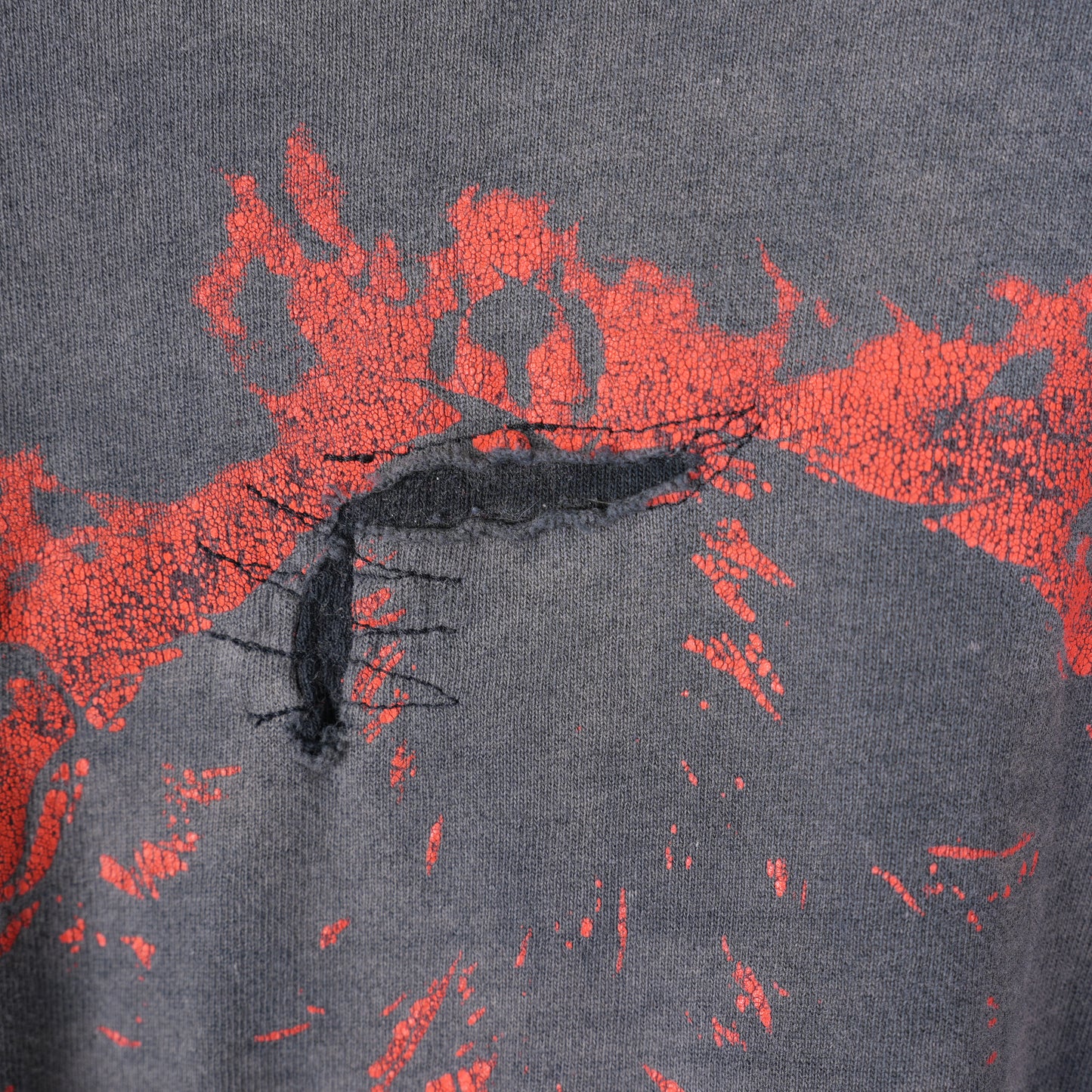 VINTAGE DOORS FADED FLAME LONG SLEEVE T-SHIRT