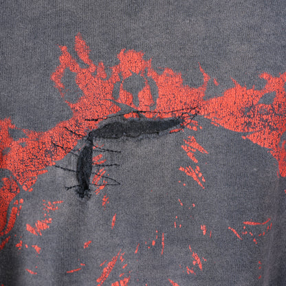 VINTAGE DOORS FADED FLAME LONG SLEEVE T-SHIRT