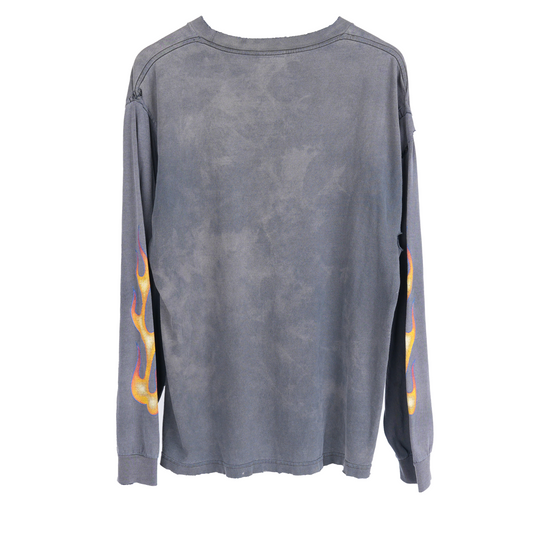 VINTAGE DOORS FADED FLAME LONG SLEEVE T-SHIRT