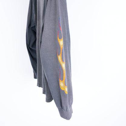 VINTAGE DOORS FADED FLAME LONG SLEEVE T-SHIRT