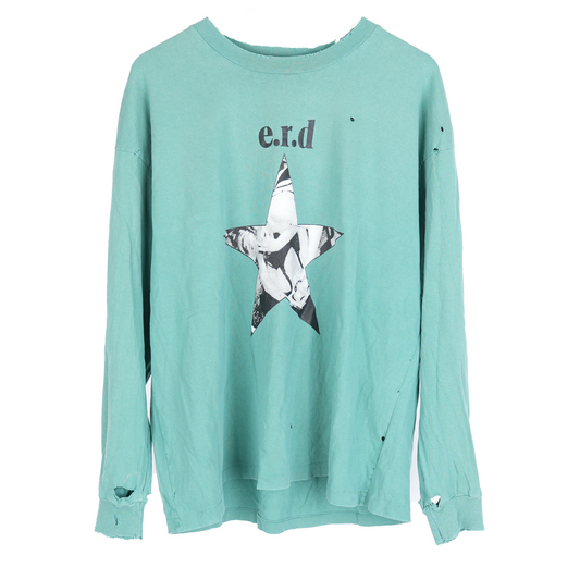 GREEN ERD STAR LONG SLEEVE T-SHIRT