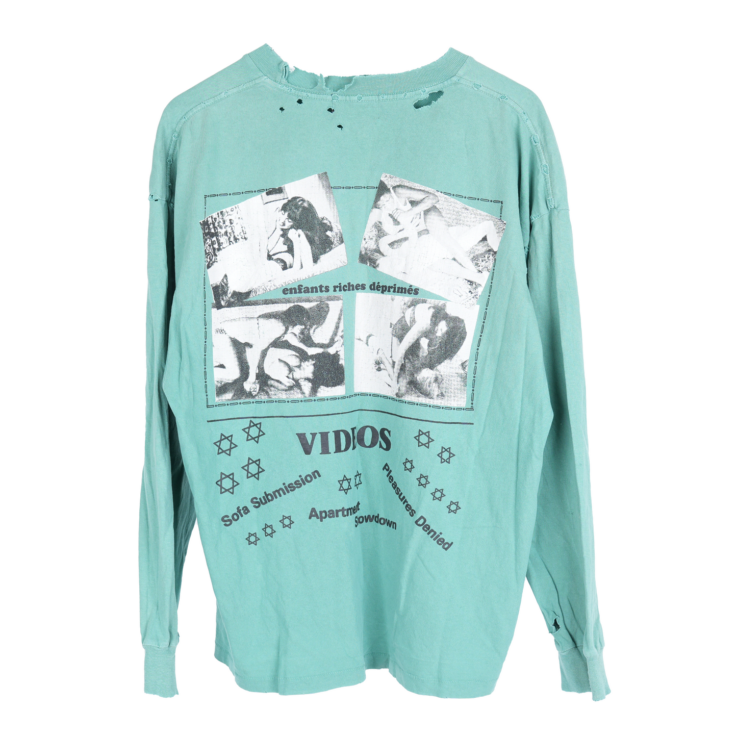 GREEN ERD STAR LONG SLEEVE T-SHIRT