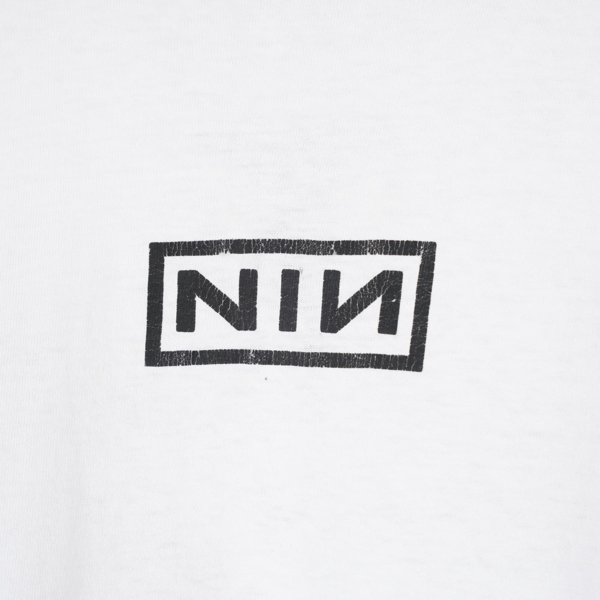 VINTAGE NINE INCH NAILS THRASHED SCREEN PRINT TEE