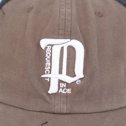 PALY HOLLYWOOD RI'P' BROWN FADED BASEBALL HAT