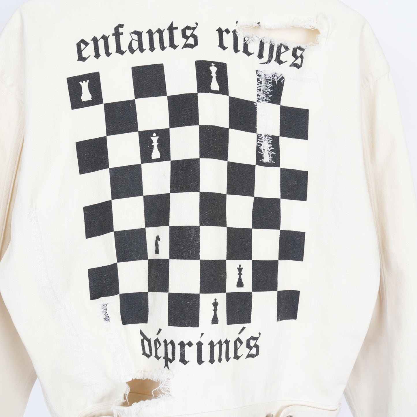 ERD CHESS BOARD DENIM JACKET