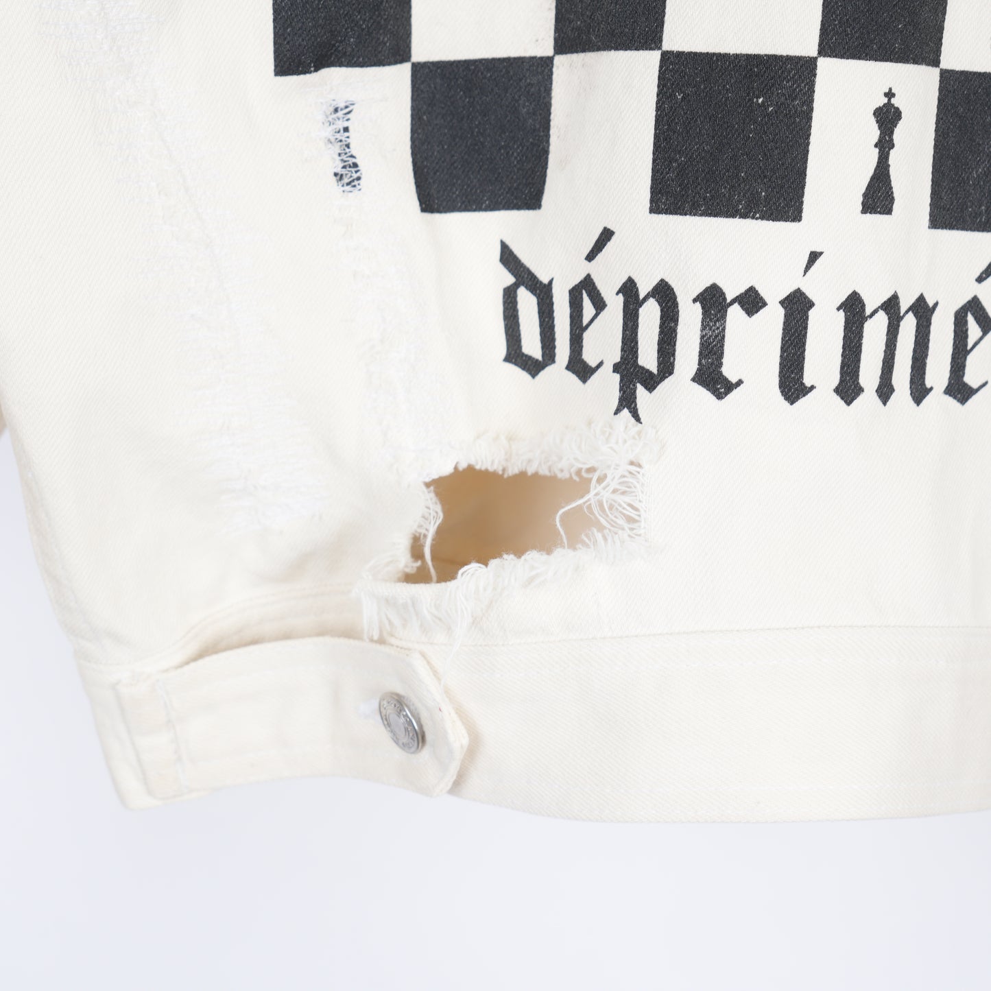 ERD CHESS BOARD DENIM JACKET