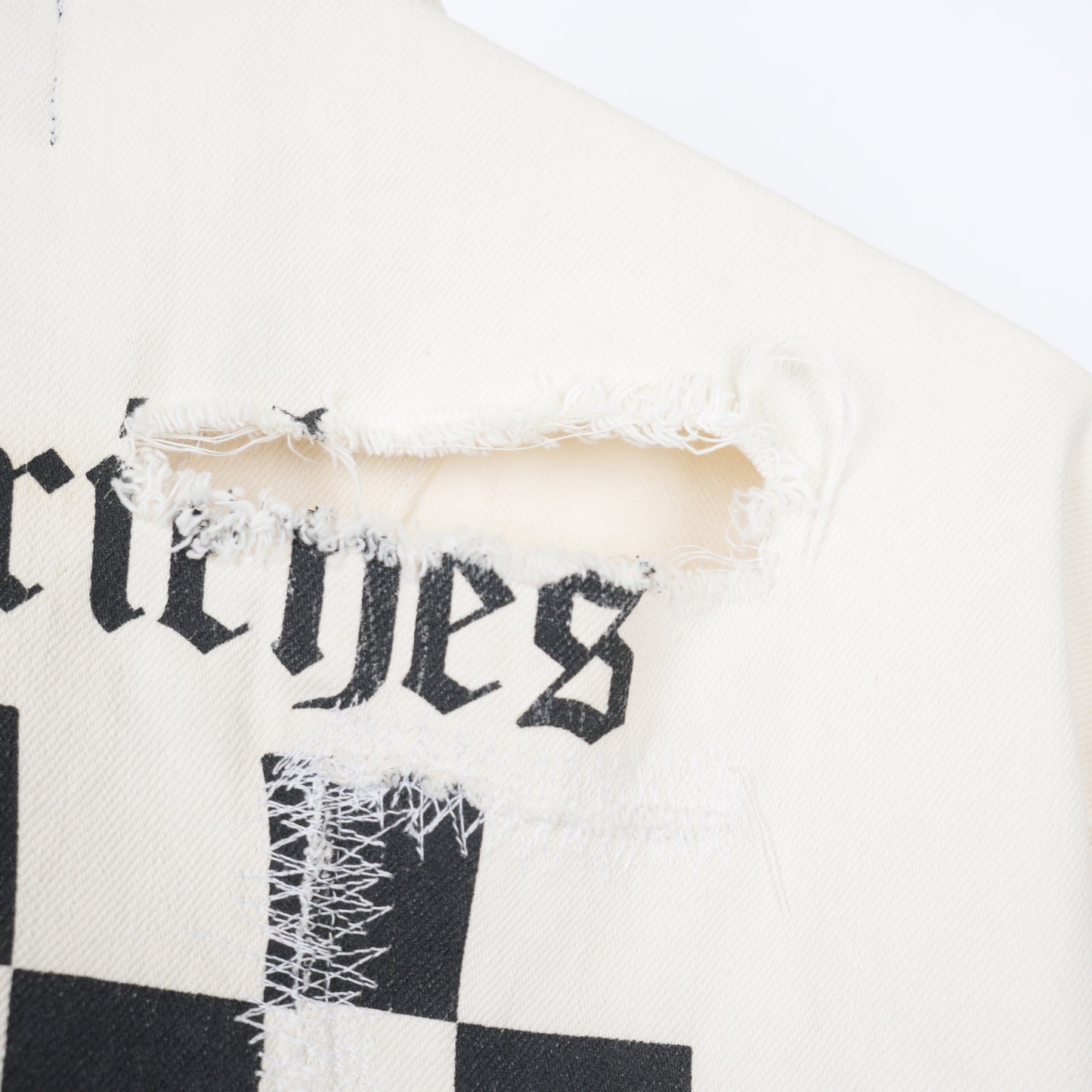 ERD CHESS BOARD DENIM JACKET