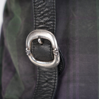 CHROME HEARTS CROSS PATCH PLAID GUNSLINGER MOTO BACKPACK