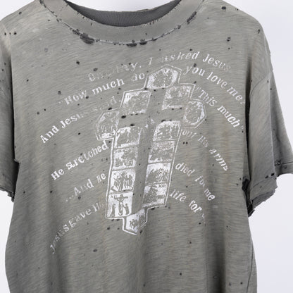 THRASHED OLDDIRTY CROSS TEE