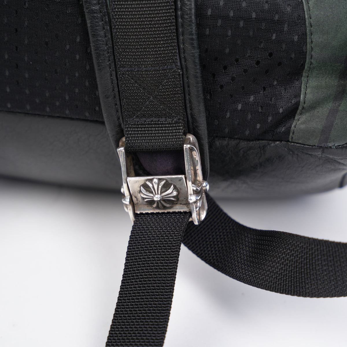 CHROME HEARTS CROSS PATCH PLAID GUNSLINGER MOTO BACKPACK