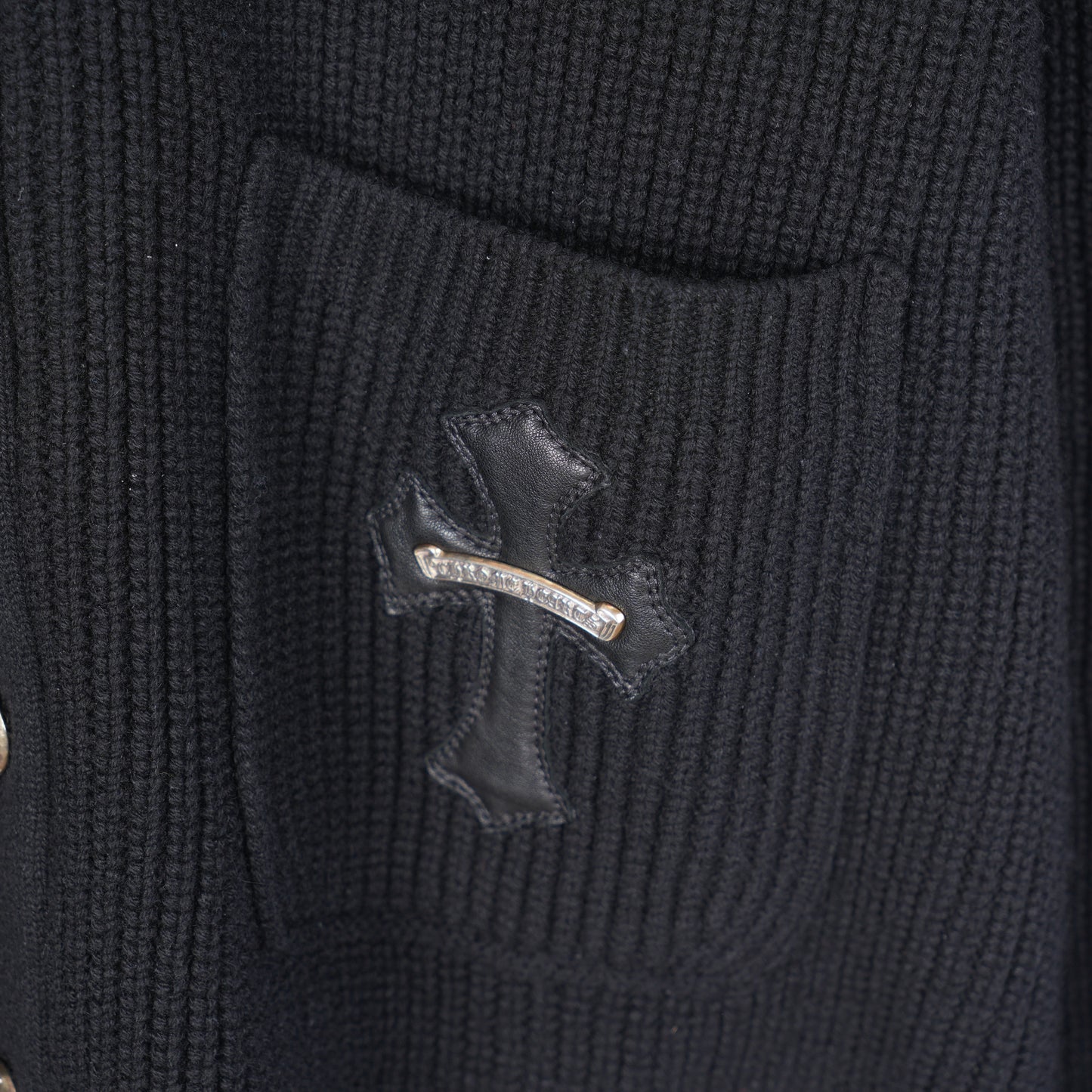 CHROME HEARTS CROSS PATCH CASHMERE SWEATER