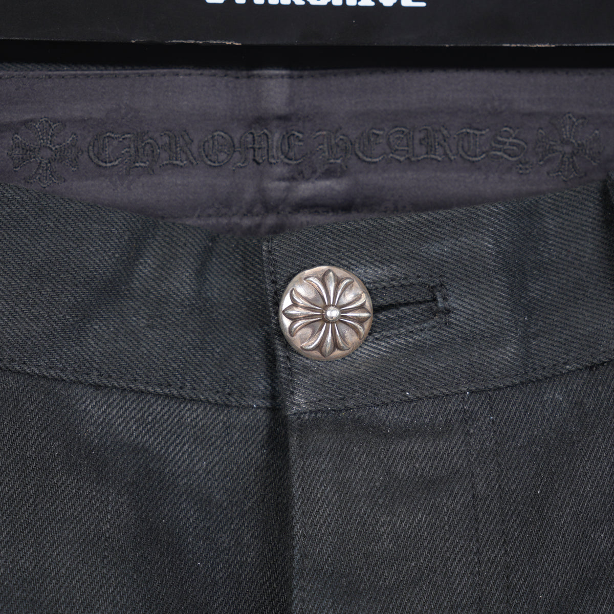 CHROME HEARTS RS CUT BLACK DENIM