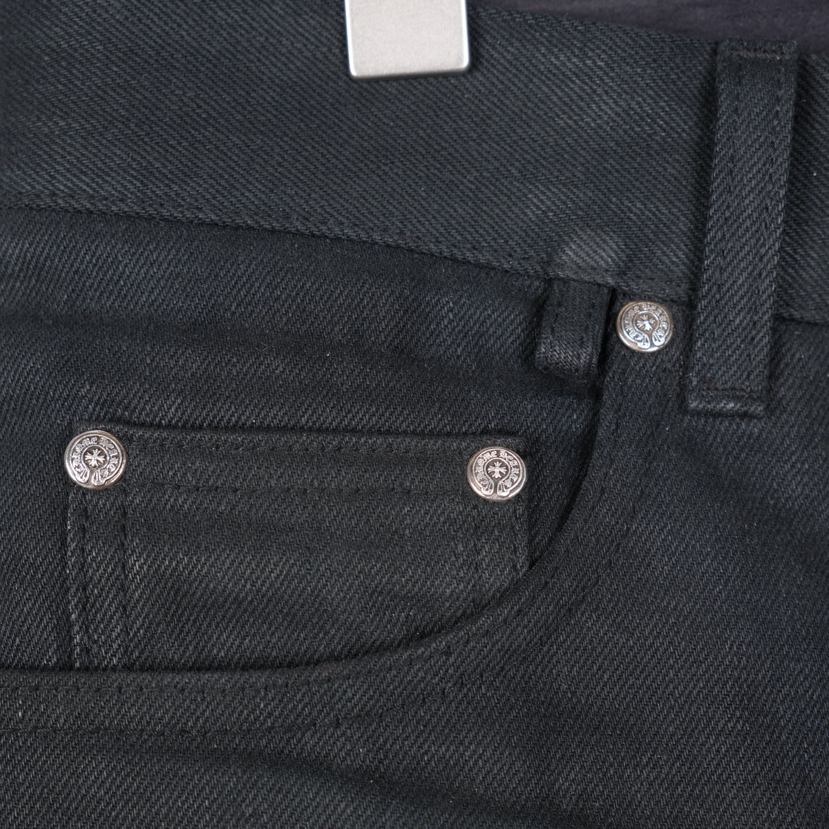 CHROME HEARTS RS CUT BLACK DENIM