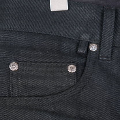 CHROME HEARTS RS CUT BLACK DENIM