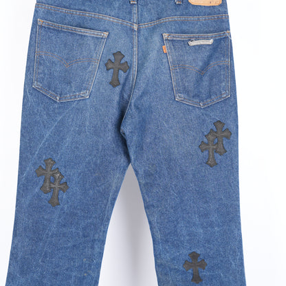 CHROME HEARTS PATCH BLUE LEVIS 517