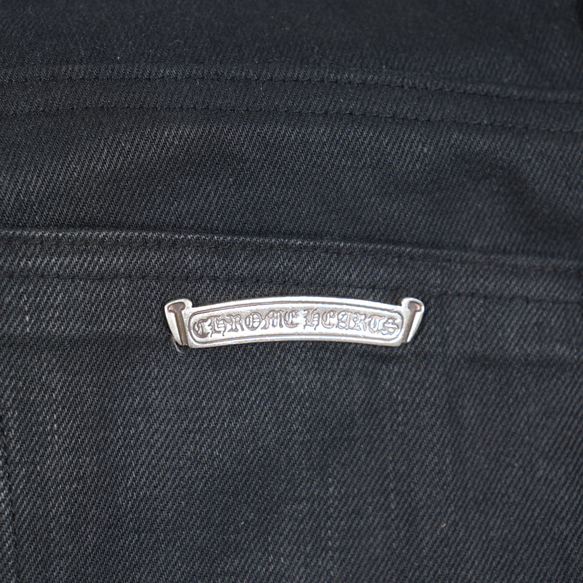 CHROME HEARTS RS CUT BLACK DENIM