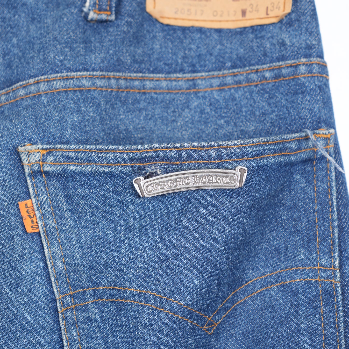 CHROME HEARTS PATCH BLUE LEVIS 517