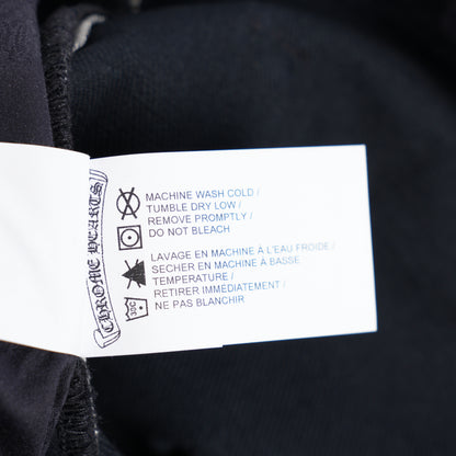CHROME HEARTS RS CUT BLACK DENIM