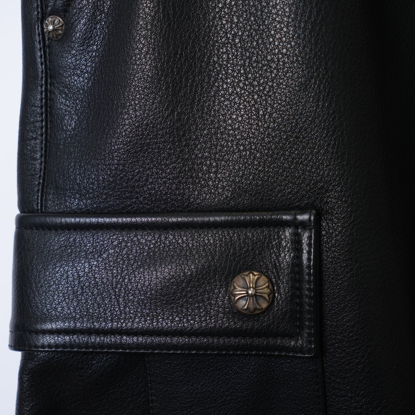 Chrome Hearts DEVIL DOG Leather CARGO PANTS