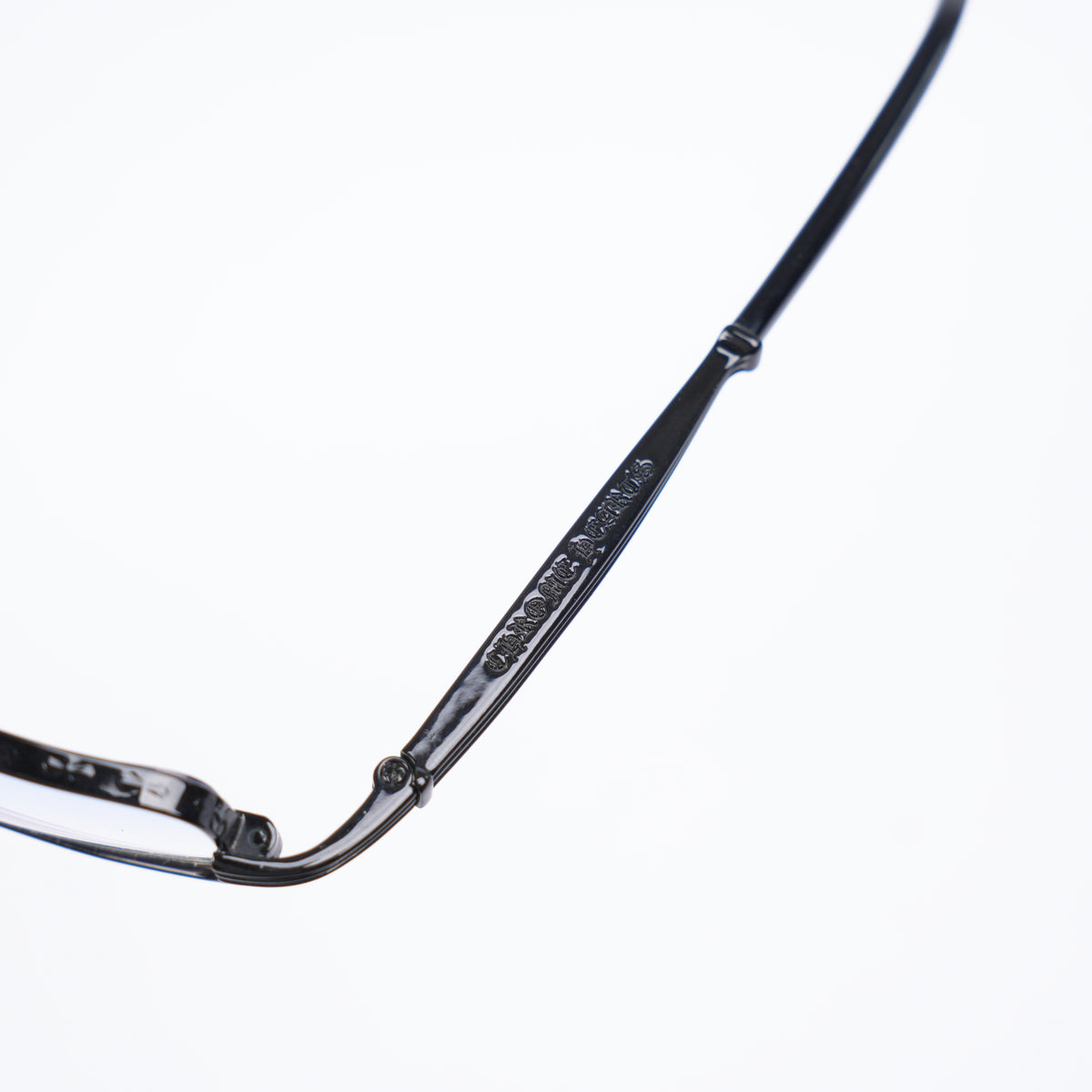 CHROME HEARTS BLACK JOHNSON GLASSES