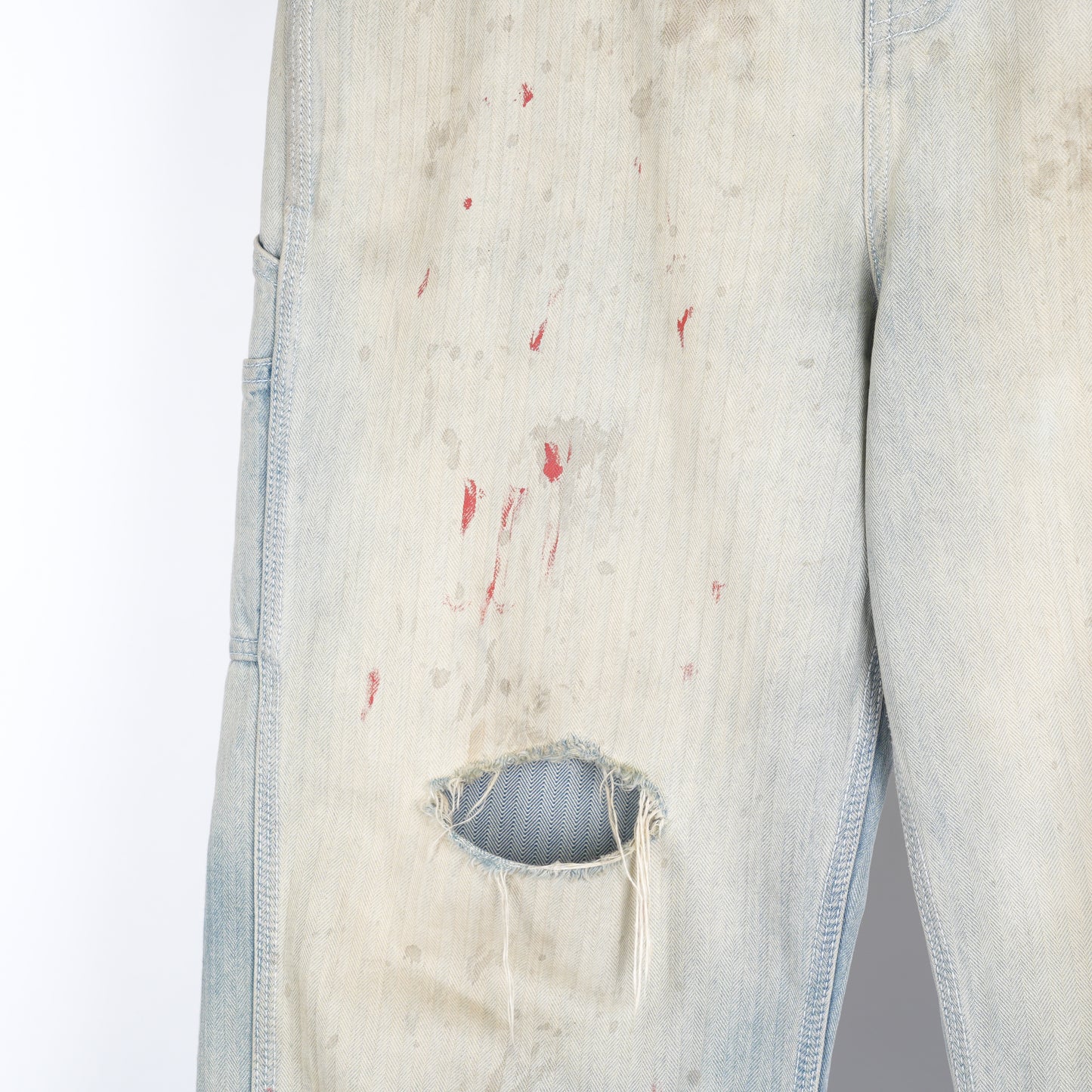 ERD BLOOD SPLATTER CARPENTER PANTS