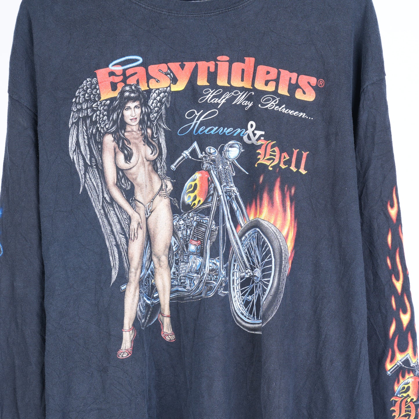 VINTAGE EASYRIDERS HEAVEN & HELL LONG SLEEVE T-SHIRT
